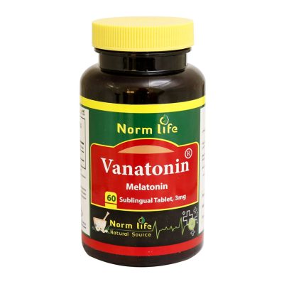 قرص زیر زبانی واناتونین ملاتونین 3 میلی گرم نورم لایف Vanatonin